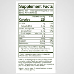 Close-up of WellVine blend ingredients and cocoa flavanols