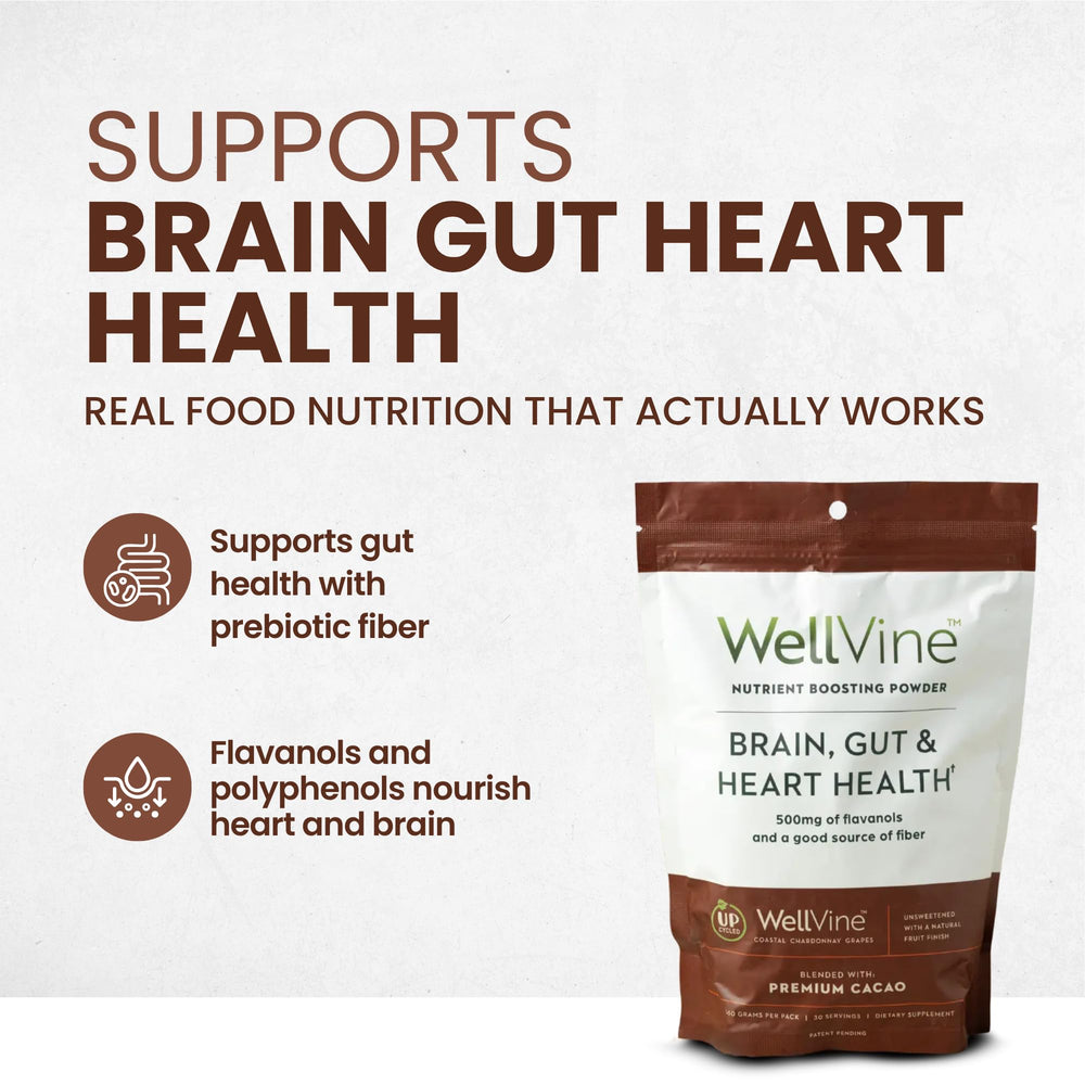 Measuring scoop of WellVine Nutrition Boosting Blend