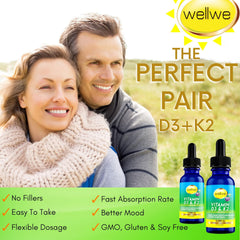 No flavor or odor description for WellWe D3 K2 drops