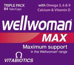 Calcium and vitamin D tablets in Wellwoman Max