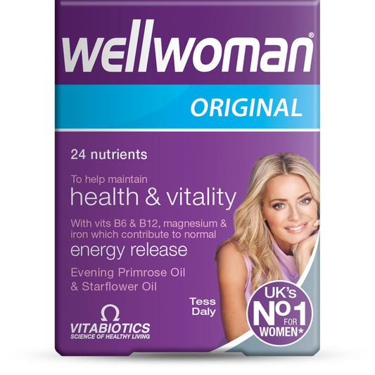 Wellwoman Original Caps bottle - front view