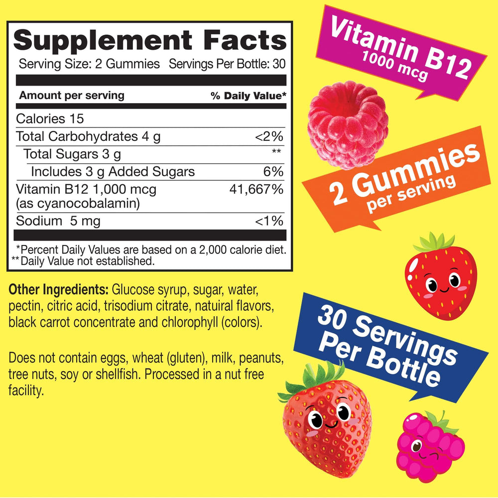 Front view of WellYeah B12 Gummies for Kids packaging