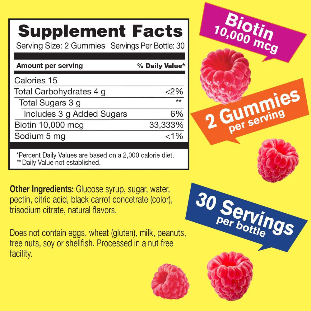 WellYeah Biotin 10000 mcg Gummies Berry pack of 2 front view