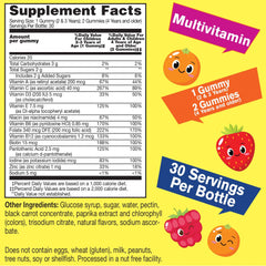 Close-up of the product label highlighting vitamins and minerals