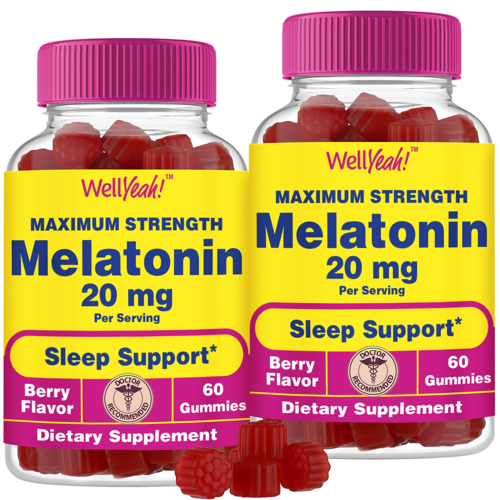 WellYeah Melatonin Gummies Berry Flavor bottle - hero image