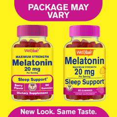 Berry flavored WellYeah Melatonin Gummies packaging