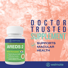 Dosage guide showing two mini softgels daily with a meal.