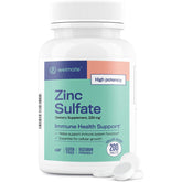 WELMATE Zinc Sulfate 220 mg bottle on a clean background