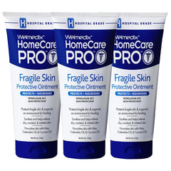Welmedix Fragile Skin Ointment bottle provides daily barrier protection.