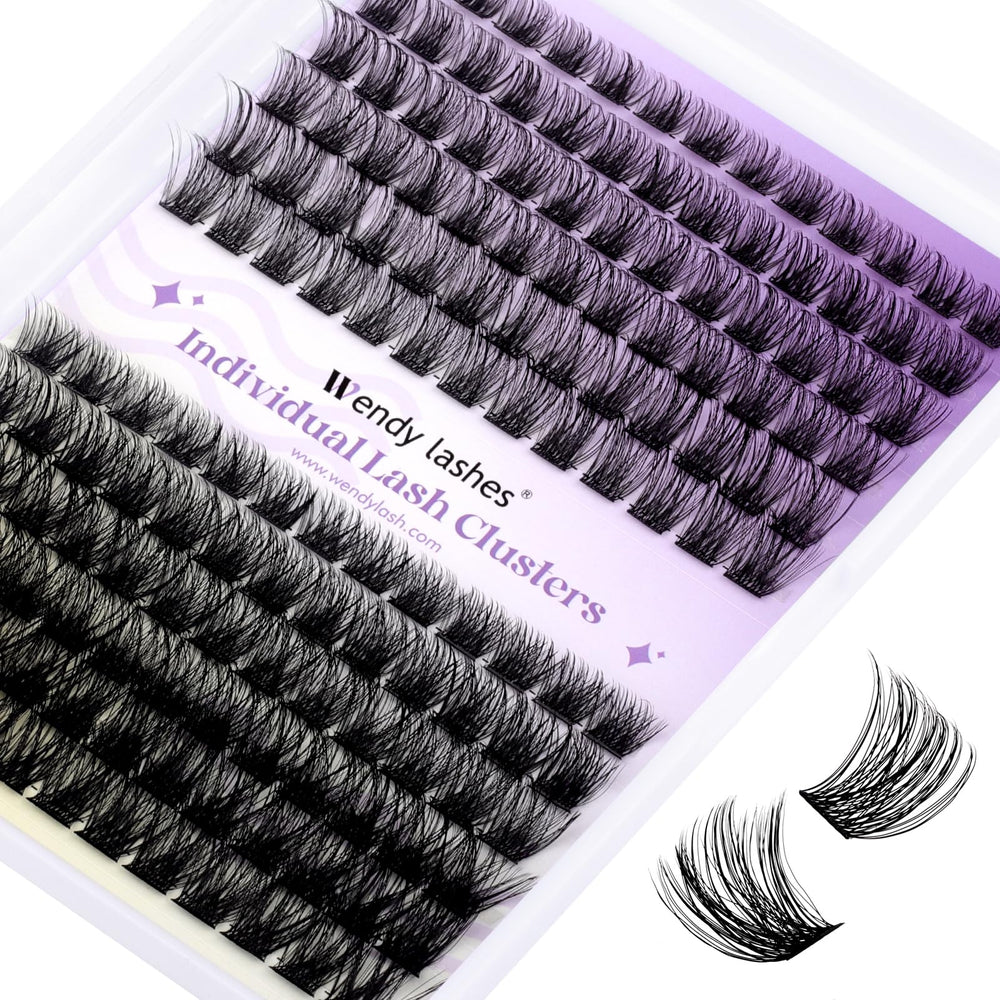 Wendy Lashes cluster lashes velvet material close-up for lightweight, comfortable wear.