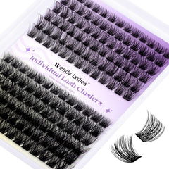 Wendy Lashes cluster lashes velvet material close-up for lightweight, comfortable wear.