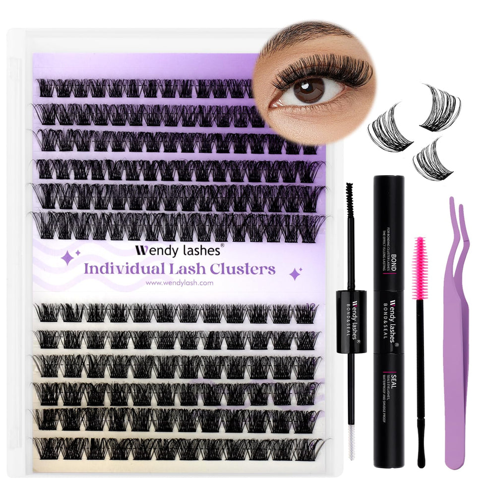 Wendy Lashes final eye look with waterproof-ready wear.