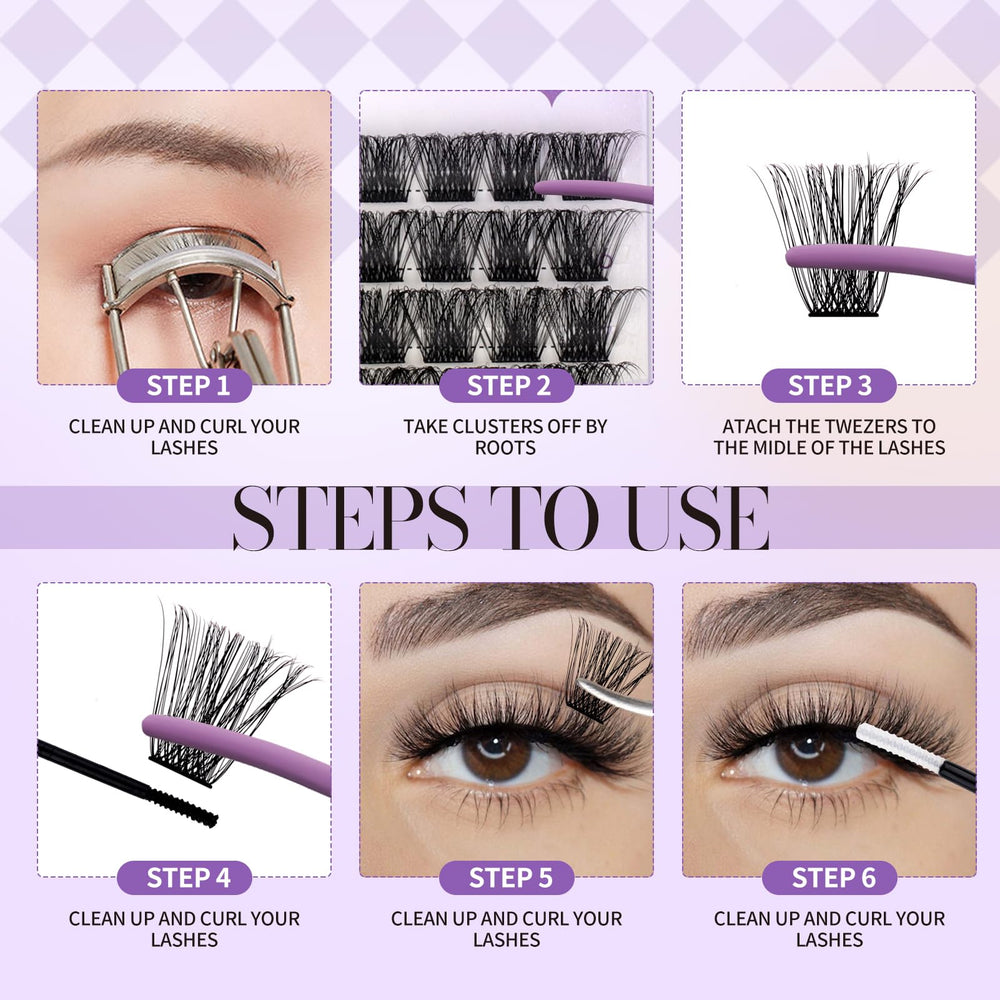 Wendy Lashes all-in-one kit layout for home lash creation.
