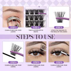 Wendy Lashes all-in-one kit layout for home lash creation.