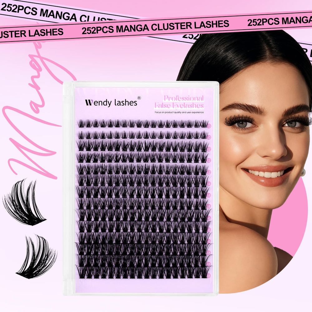 Wendy Lashes 10-18mm lengths enable versatile manga lift.