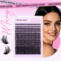 Wendy Lashes 10-18mm lengths enable versatile manga lift.