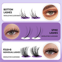 Wendy Lashes soft artificial fiber lashes that feel natural on the eyelids.