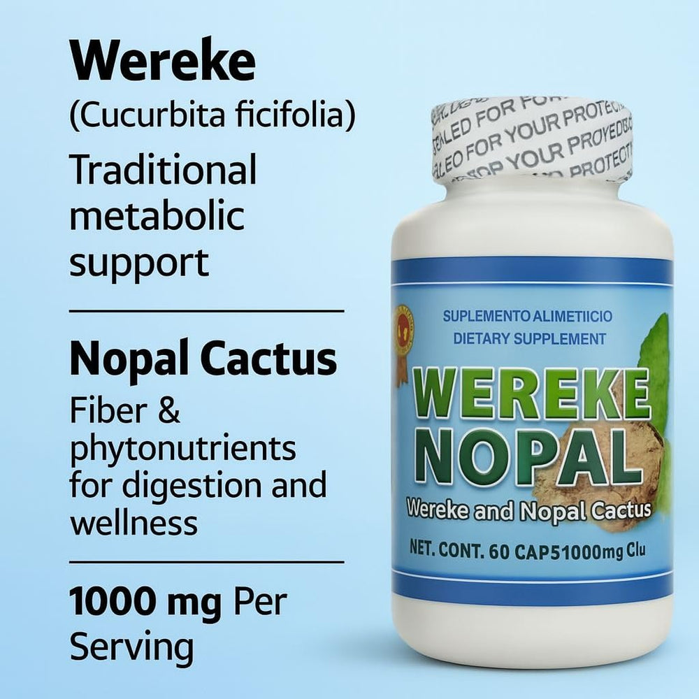 Ingredient panel showing Wereke and Nopal ingredients