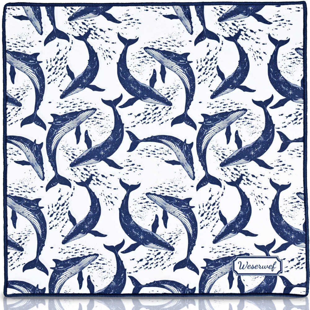 WESERWEF microfiber cleaning cloth with Whale design (Whales)