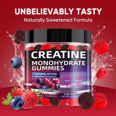 Label detail showing 5000mg creatine monohydrate per serving