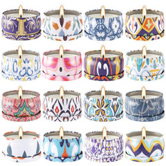 Wfmolcand 16-pack scented candles in 2.5 oz travel tins
