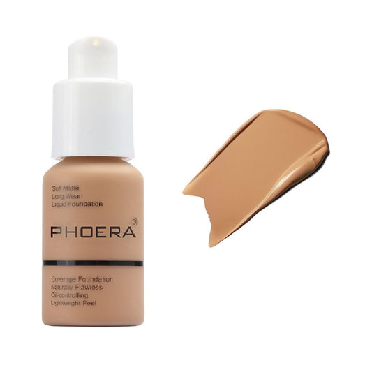 WFWJ PHOERA Foundation 105 Sand bottle, travel-friendly packaging for on-the-go wear