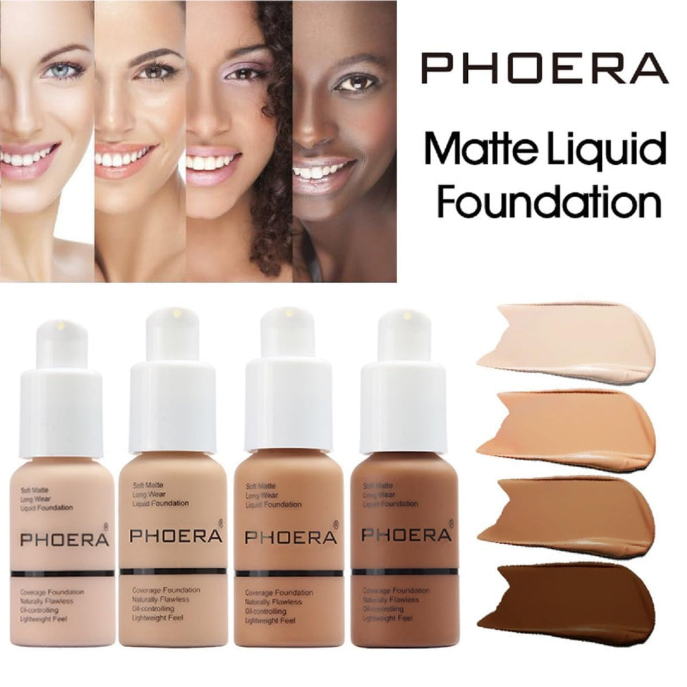 Blending PHOERA Foundation for seamless, natural-looking skin