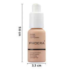 Portrait of PHOERA Foundation result with smooth, even coverage