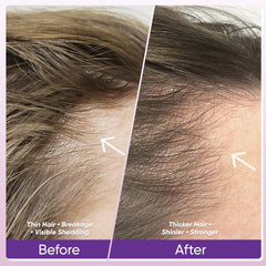 Graphic highlighting 24-in-1 hair nourishment ingredients