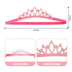 WHAVEL crown headbands gold glitter, perfect for birthday photos and pretend play