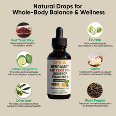 Soursop bitters and olive leaf extract blend