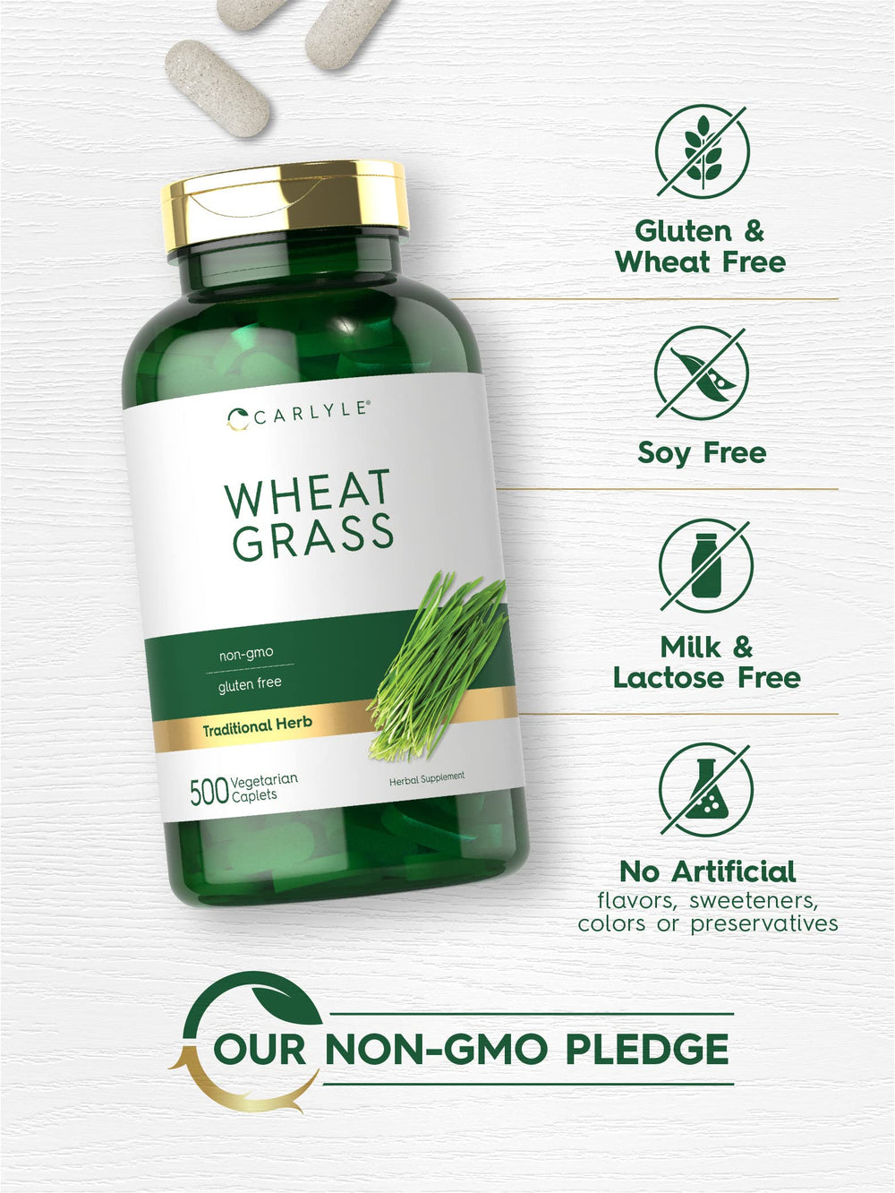 Wheat grass leaves representing the superfood ingredient