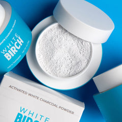 Whitening action demonstration close-up