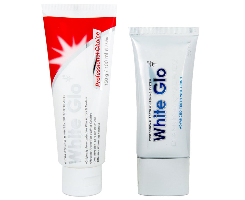 Box packaging for White Glo Diamond Series Advanced Whitening System