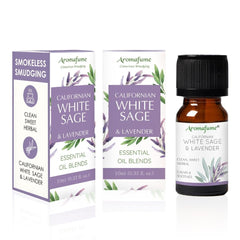 White Sage & Lavender diffuser blend bottles (3x10ml) by Aromafume.