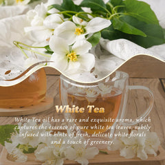 Diffuser releasing White Tea fragrance with essential oil