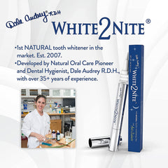 Dentist-recommended White2nite whitening pen in a clinical setting