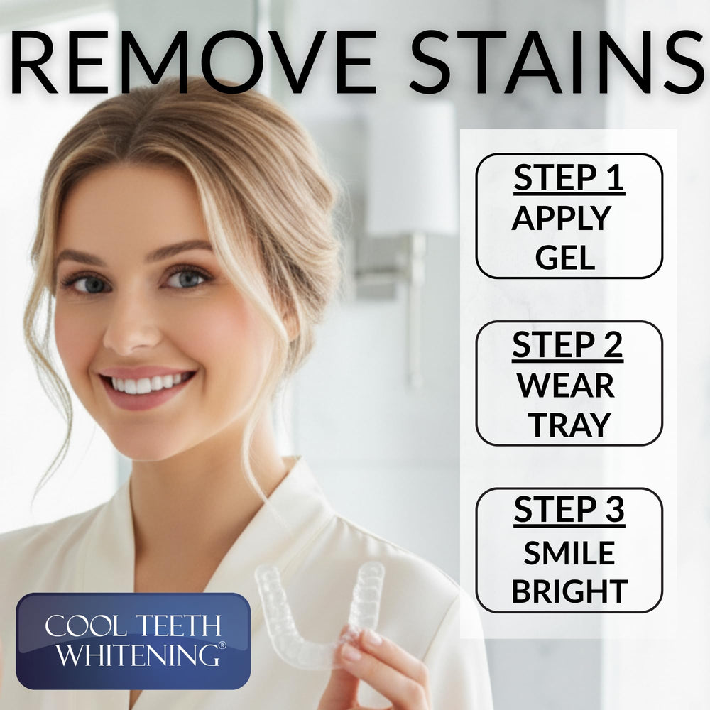 Travel case included with whitening kit