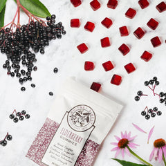 Whitney's Elderberry Gummies 30ct packaging design