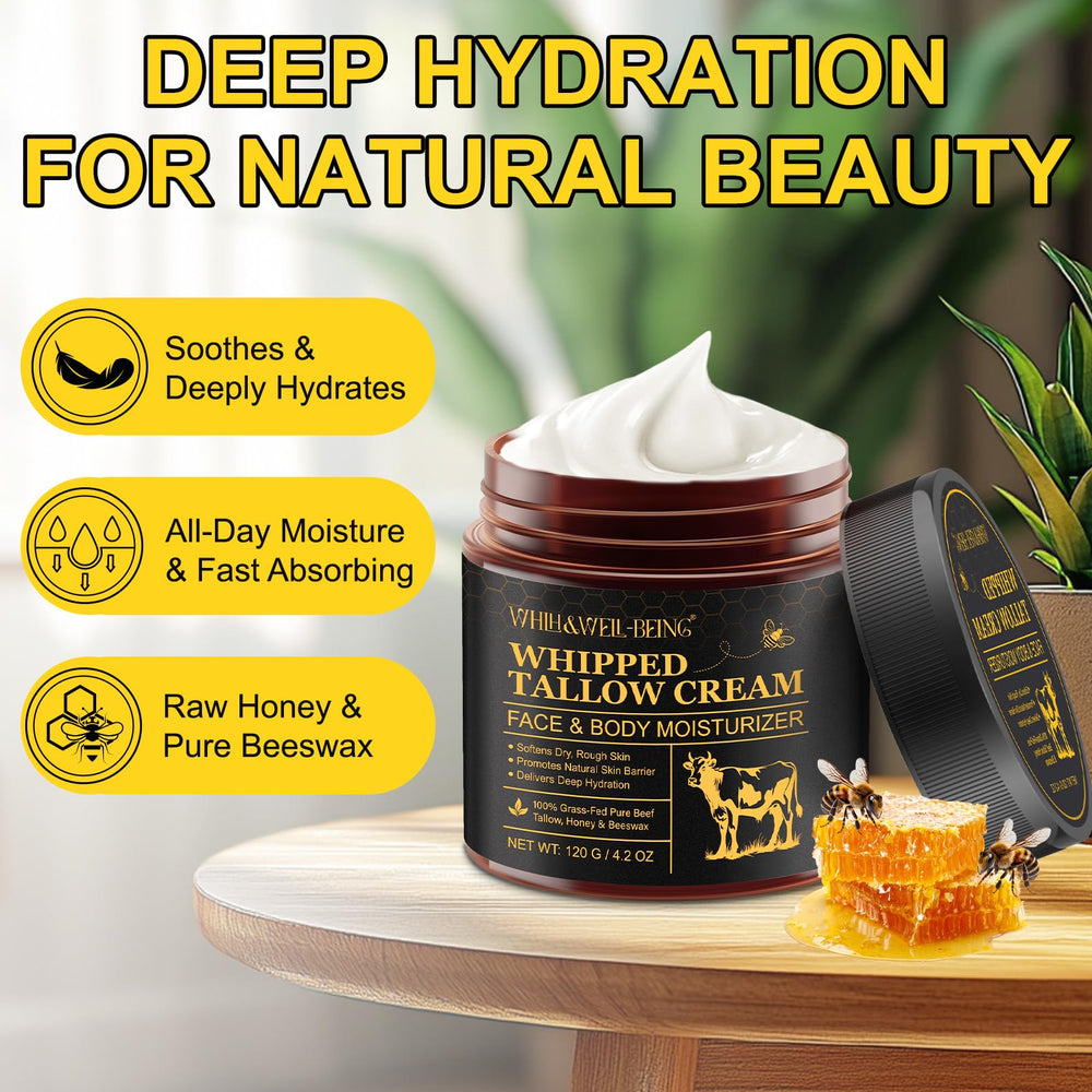 WHLH WELL-BEING beeswax honey ingredients closeup highlighting natural formulation