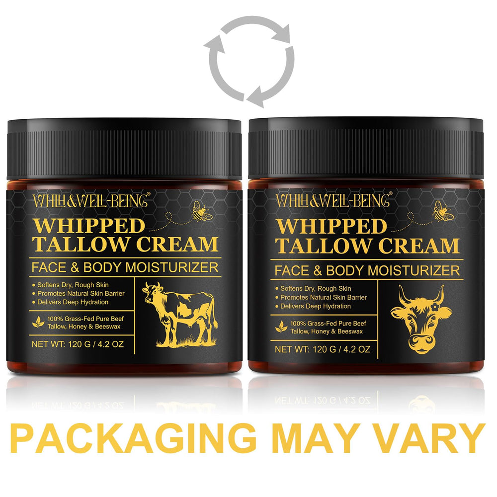 WHLH WELL-BEING beef tallow honey balm raw ingredients closeup showing natural components