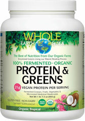 Hero image: Whole Earth & Sea Organic Fermented Protein & Greens Tropical flavor