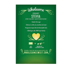 Close-up of Wholesome Organic Stevia packets