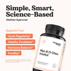 Myo-Inositol and D-Chiro-Inositol capsules close-up