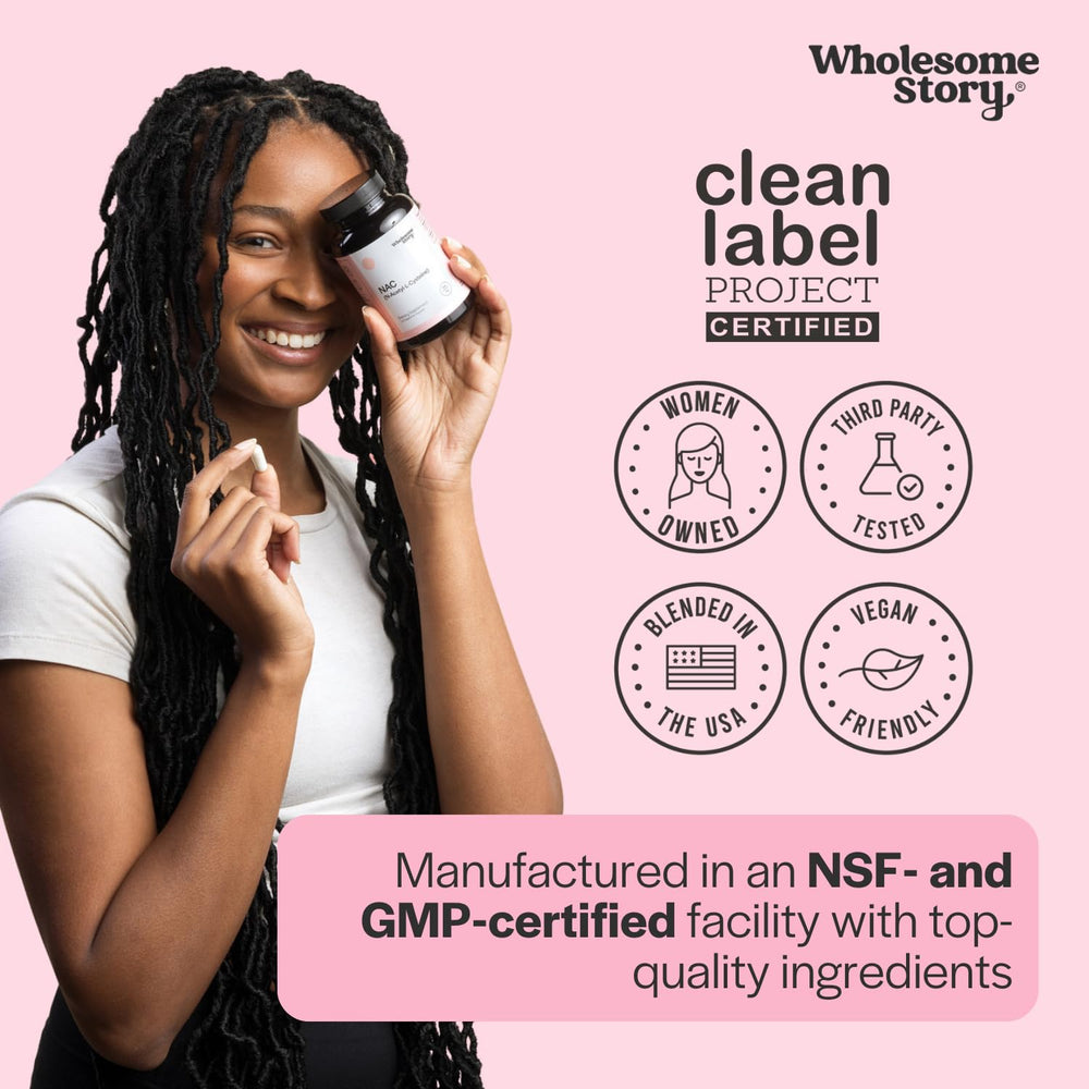 Serving size illustration for 600 mg NAC (120 servings)