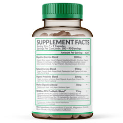 Close-up of vegan capsules representing plant-based formula
