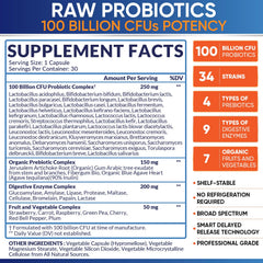 Label highlights 34 strains and 100 Billion CFU
