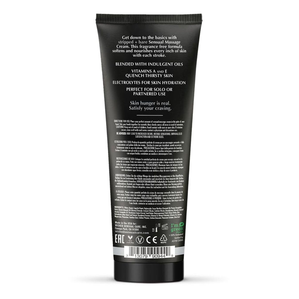 Close up of Sage and Sea Salt Massage Cream texture