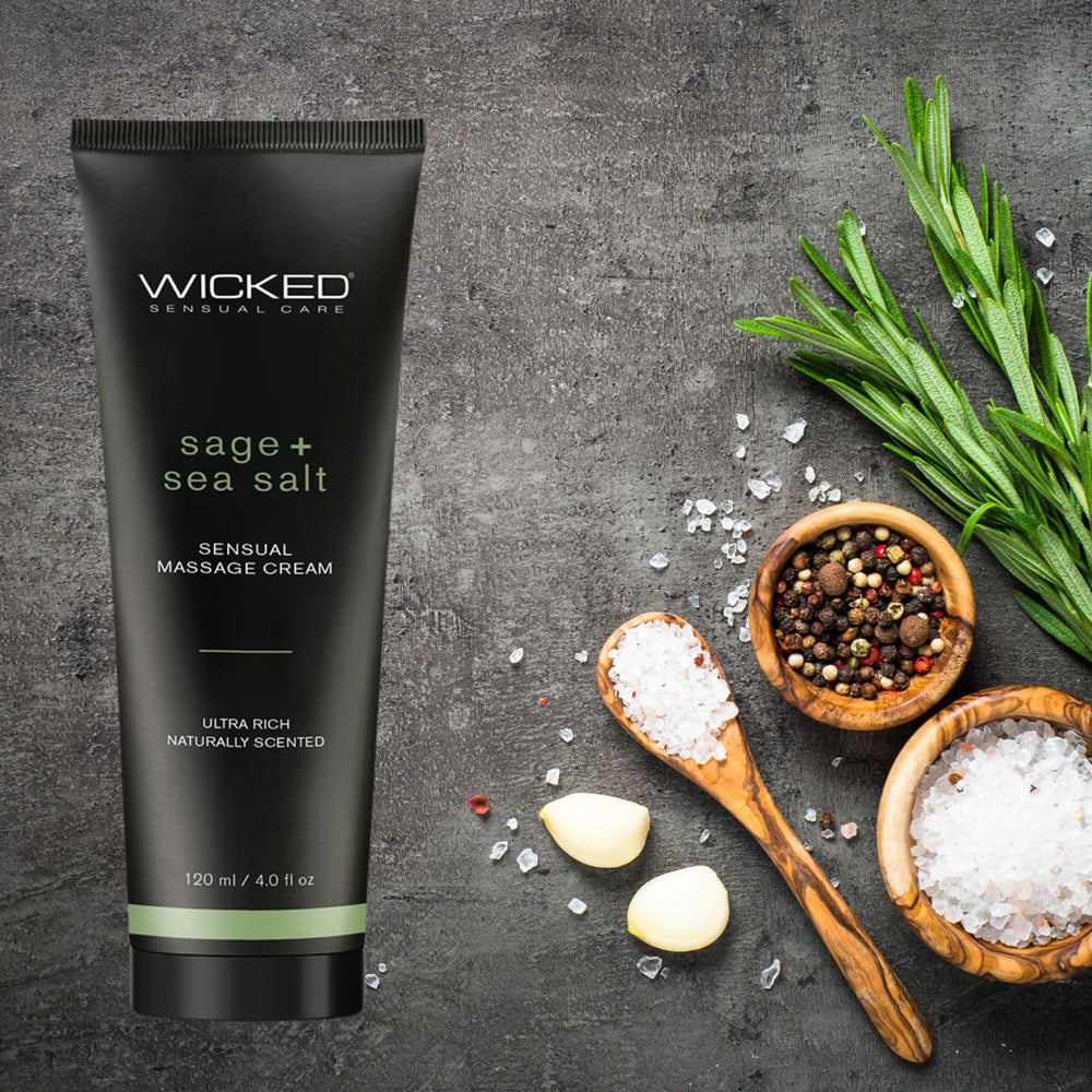 Applying massage cream for smooth glide and skin nourishment