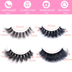 Wikbik four-styles mixed-volume set offers versatile options for various eye shapes